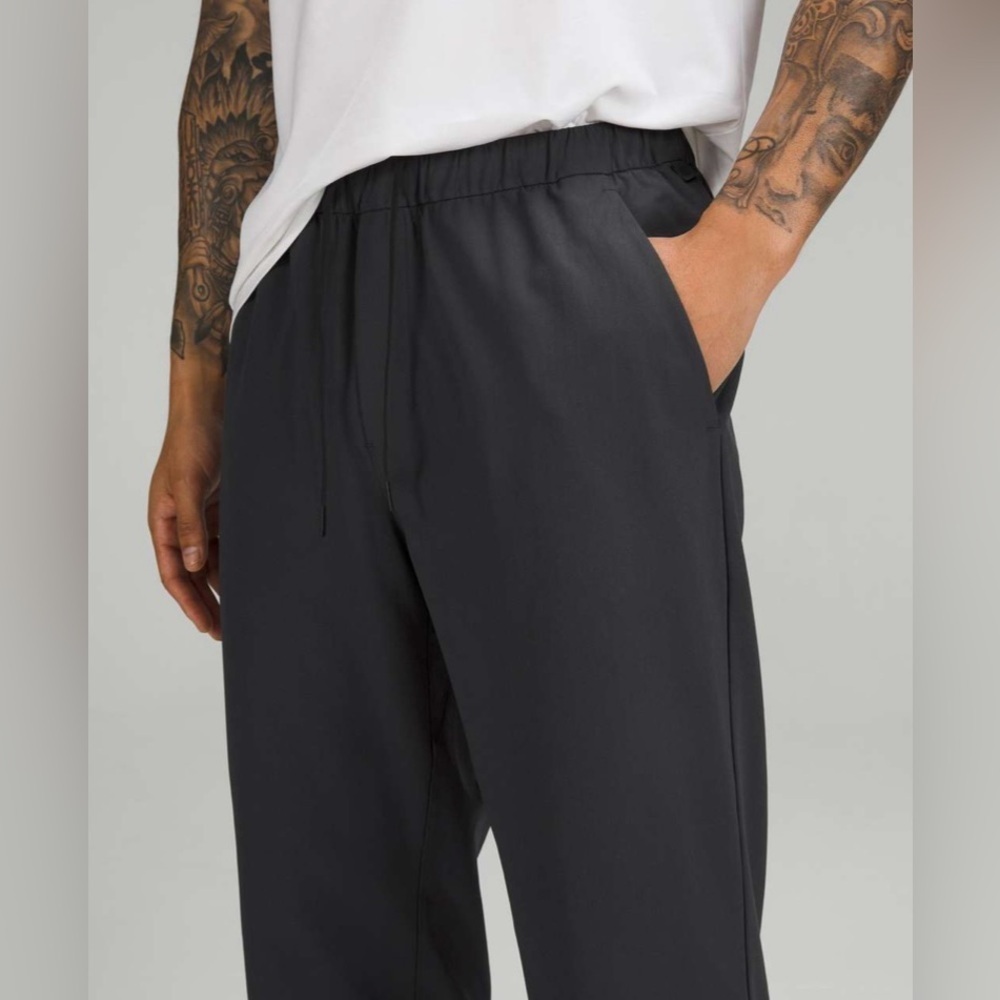 Lululemon ABC Warpstreme Pull-On Pant Men’s Medium Obsidian Relaxed Tapered Fit - Picture 4 of 11